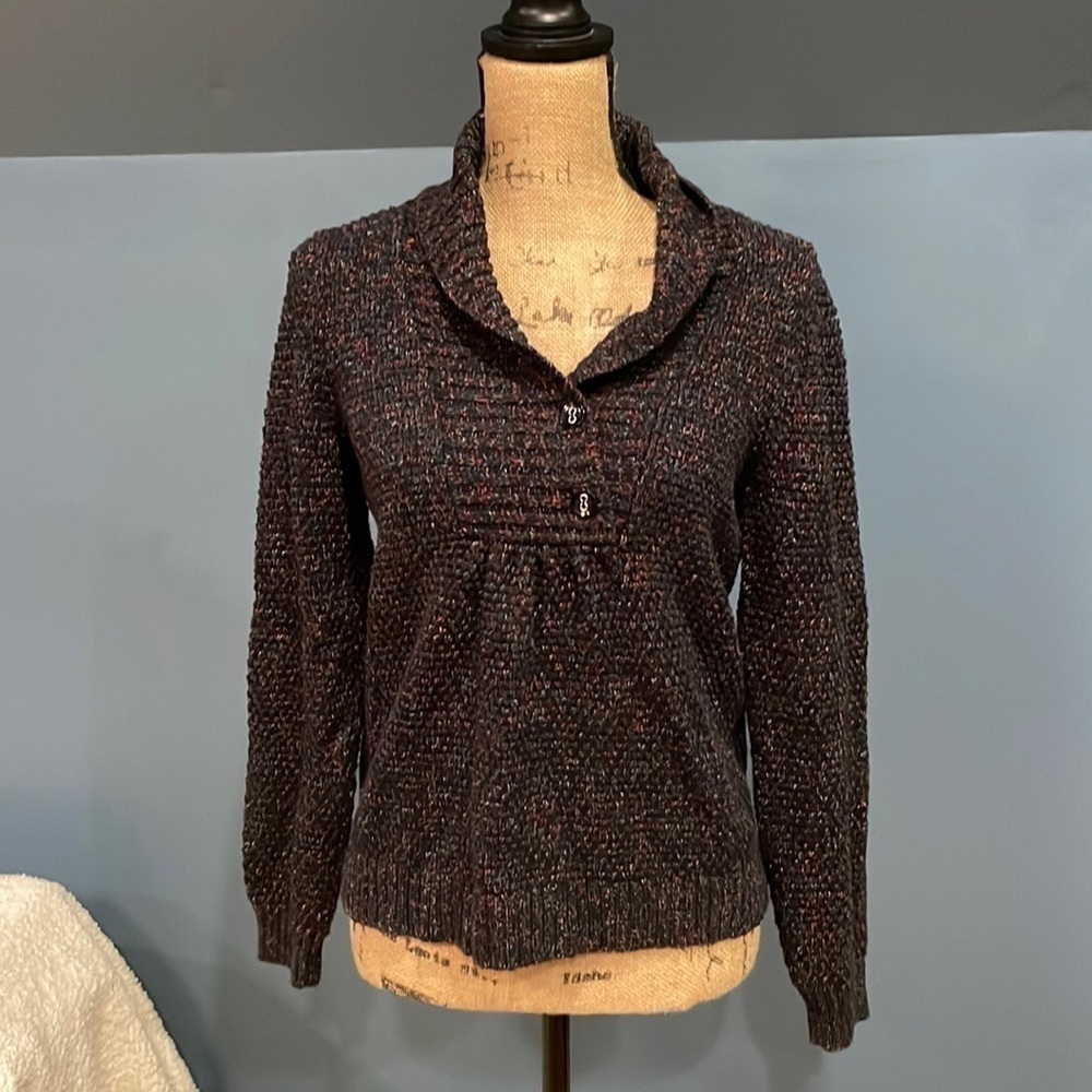Christopher & Banks Sweater Small Fisherman Y2K